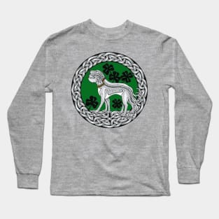 Triple Celtic Irish Wolfhound Ring Long Sleeve T-Shirt